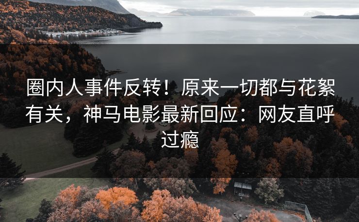 圈内人事件反转！原来一切都与花絮有关，神马电影最新回应：网友直呼过瘾