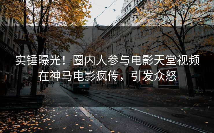 实锤曝光！圈内人参与电影天堂视频在神马电影疯传，引发众怒