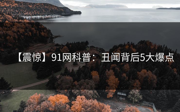 【震惊】91网科普:丑闻背后5大爆点
